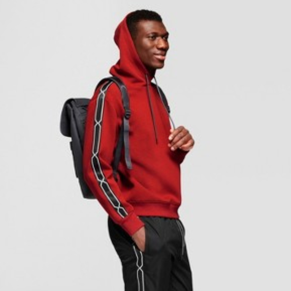 Hunter Men's Chain Trim Hoodie - Red